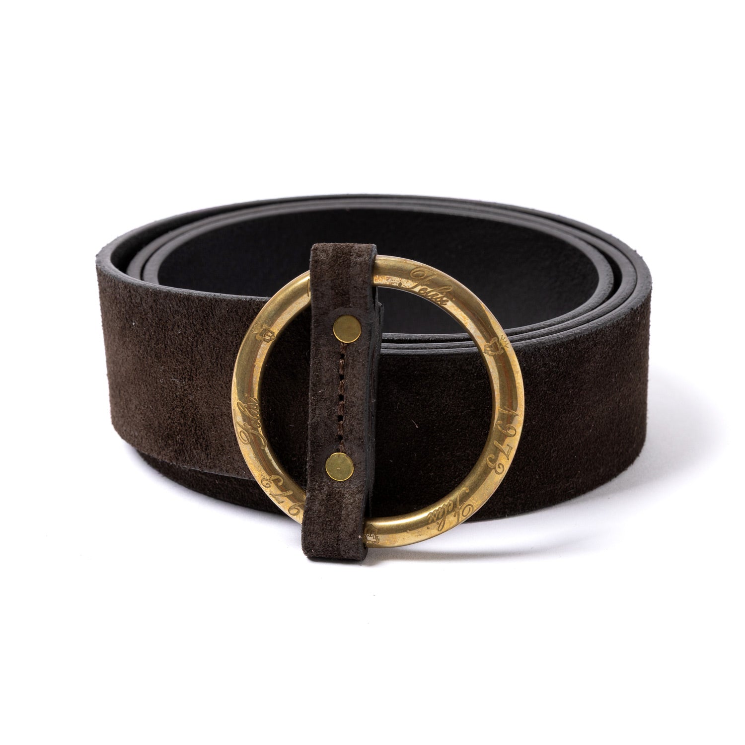 Gürtel "Ring-Belt" Sattelleder - Handarbeit